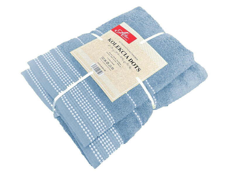 2 Sada uterák a osuška DOTS Arctic Blue 2 Sada uterák a osuška DOTS Arctic Blue