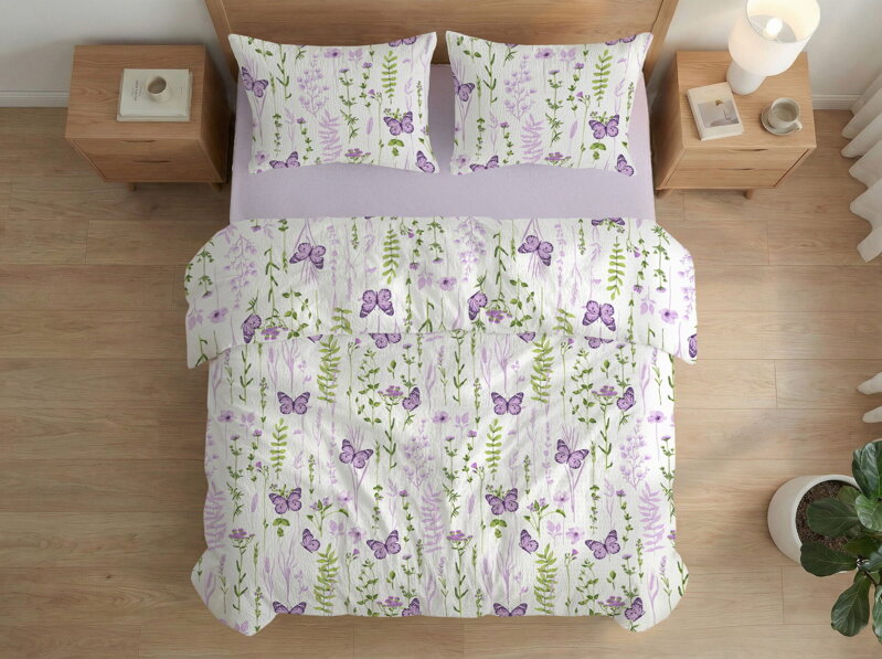 Krepové návliečky DAISY Violet