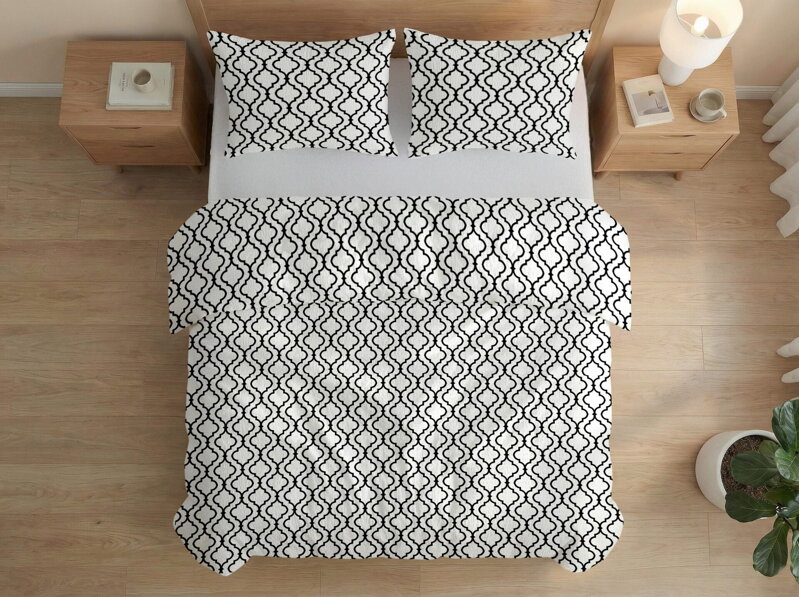 Krepové návliečky ELEGANTE White