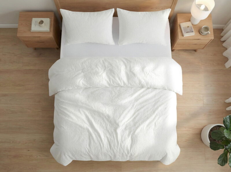 Krepové návliečky DUBROVNIK Biela