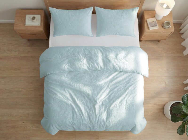 Krepové návliečky DUBROVNIK Svetlo modrá