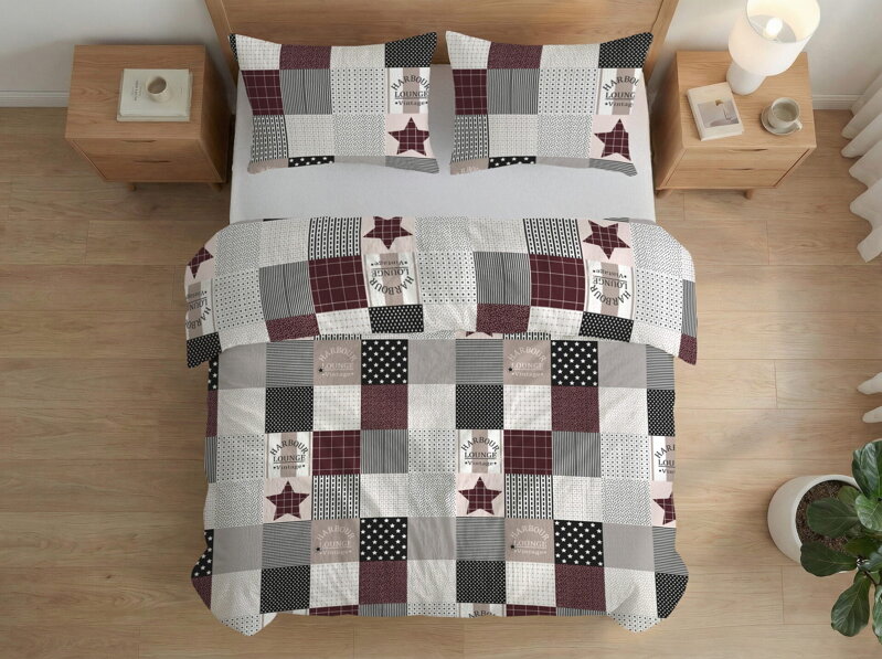 Krepové návliečky VINTAGE Choco