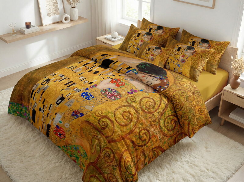 Obliečky MAKOSATÉN Gustav Klimt - KISS