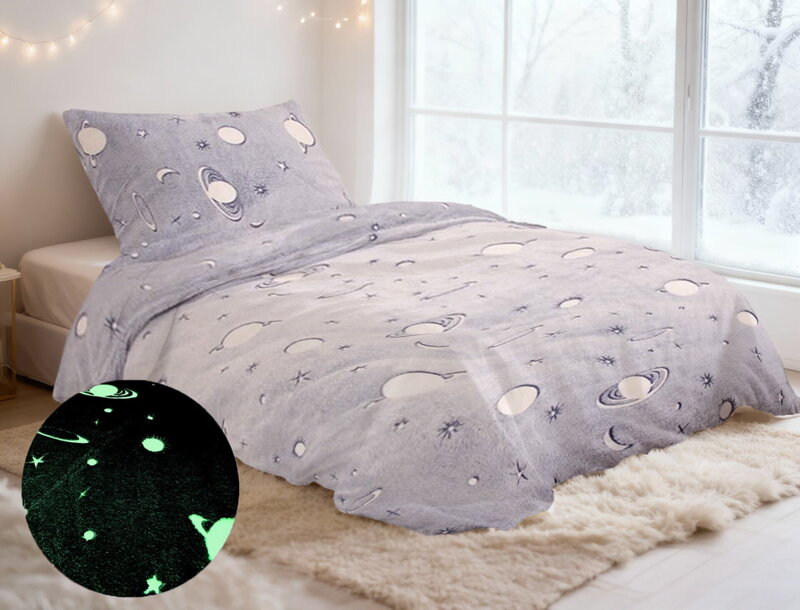 Svietiace obliečky MIKROFLANEL Planéty Svietiace obliečky MIKROFLANEL Planéty