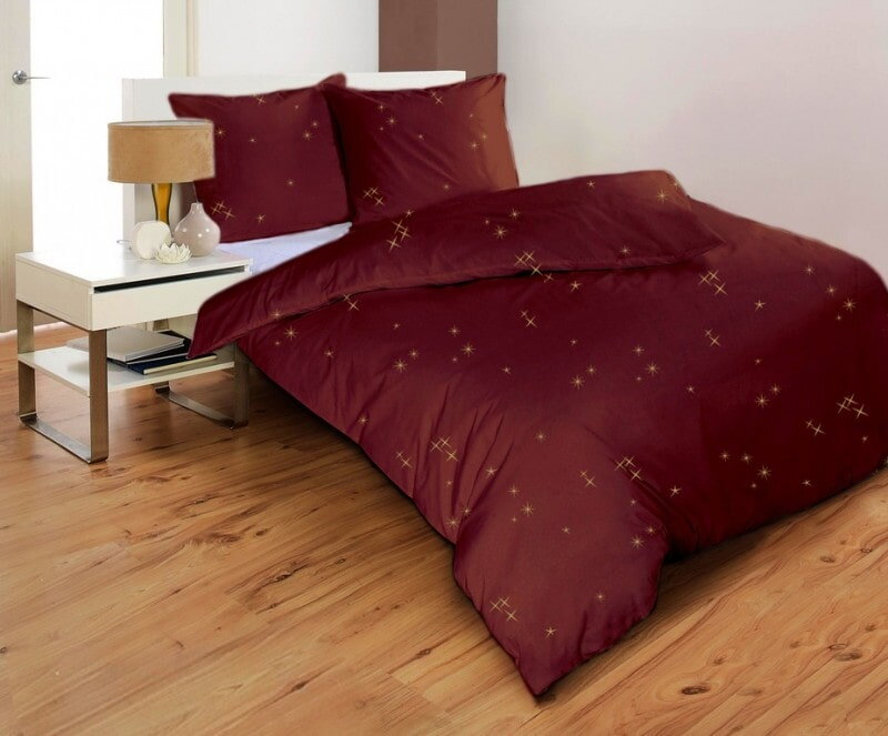 Posteľné obliečky STARS HNEDÁ Posteľné obliečky STARS HNEDÁ