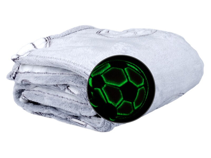 Svietiaca mikroflanelová deka FUTBAL