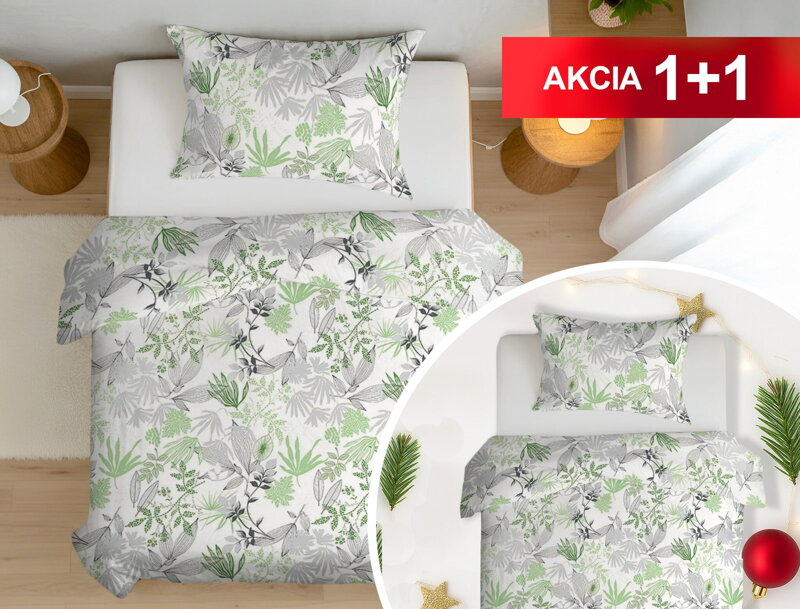Bavlnené obliečky 1+1 ABOV Green