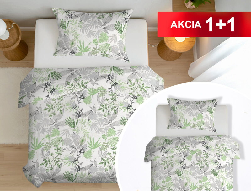 Bavlnené obliečky 1+1 ABOV Green