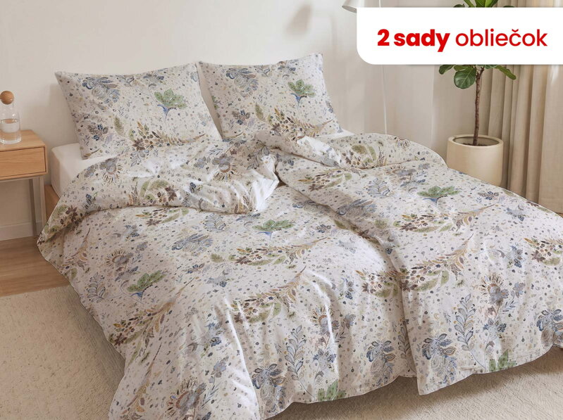 Bavlnené obliečky 1+1 GRACE Cream