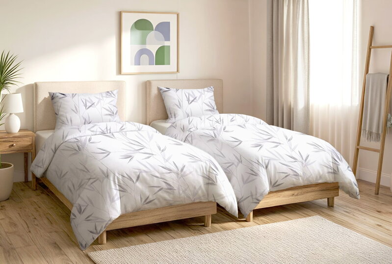 Bavlnené obliečky 1+1 JASENICE White