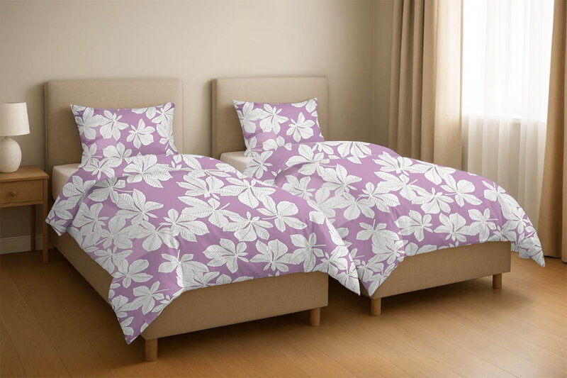 Bavlnené obliečky 1+1 GAŠTANY Lila Bavlnené obliečky 1+1 GAŠTANY Lila