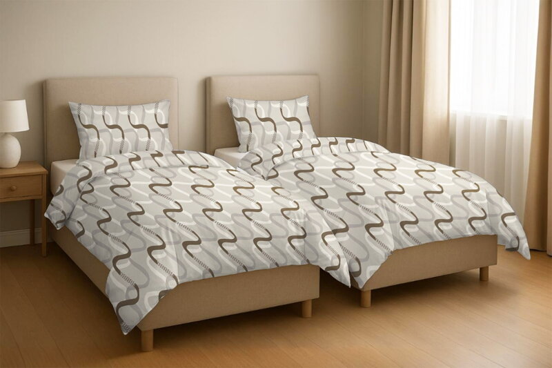 Bavlnené obliečky 1+1 SKALITÉ Cacao