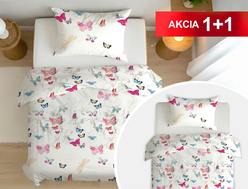 Bavlnené obliečky 1+1 DRIETOMA Pink