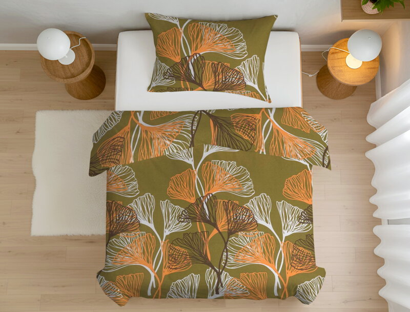 Bavlnené obliečky LISKOVÁ Olive