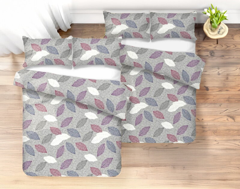 Bavlnené obliečky 1+1 PATINCE Grey Bavlnené obliečky 1+1 PATINCE Grey