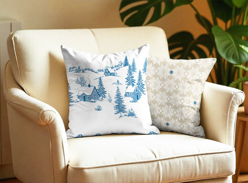 2 set flanelových obliečok BESKYDY Modrá