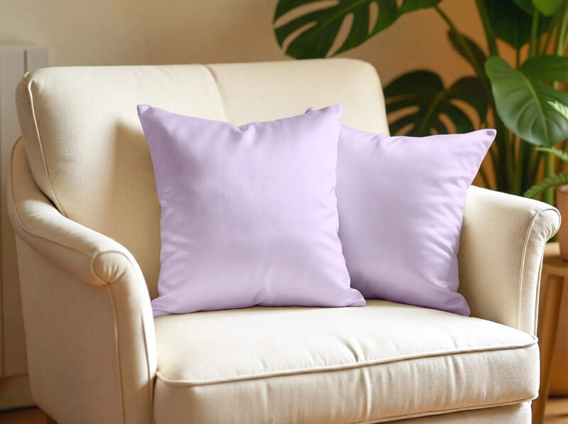 Obliečka na vankúš SATÉN Fialová | 2ks