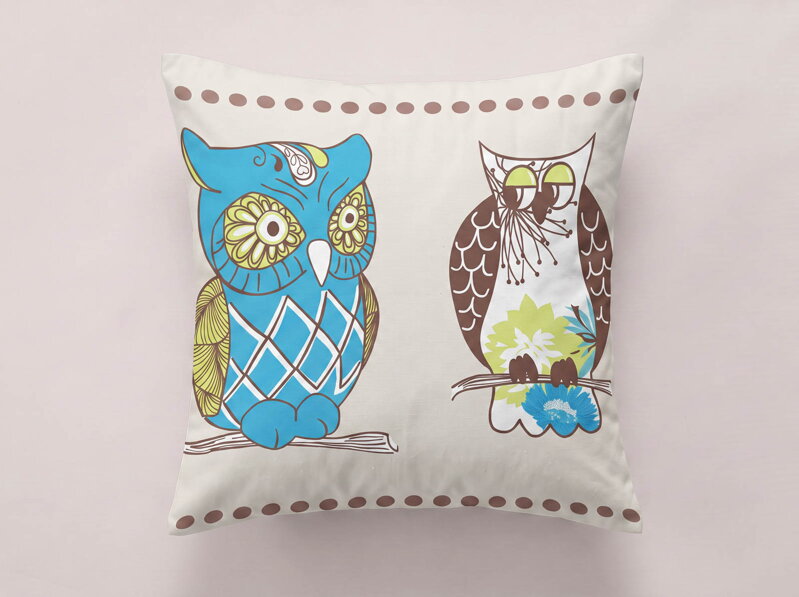 Obliečka na vankúš CLEVER OWLS
