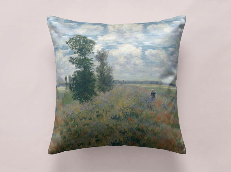 Obliečka na vankúš CLAUDE MONET - Makové polia