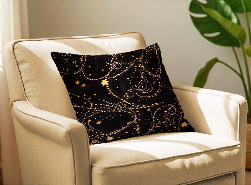 Obliečka na vankúš COSMIC Black