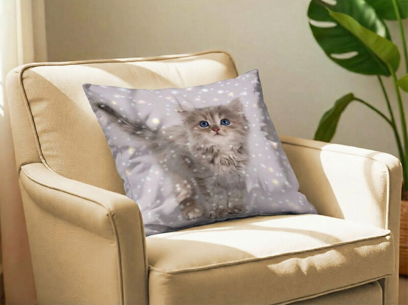 Obliečka na vankúš Makosatén MAČIATKO SIMA