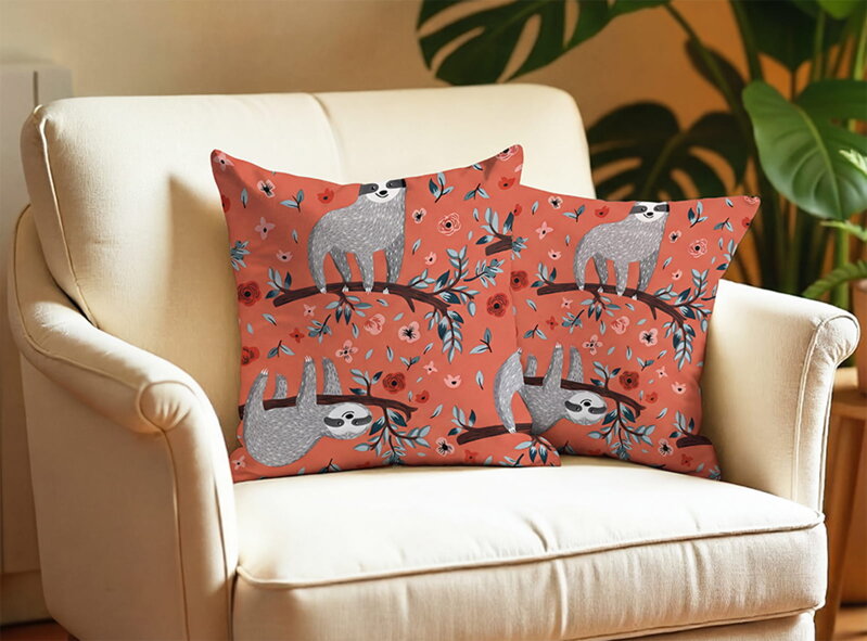 Obliečka na vankúš LEŇOCHOD Koralová | 2ks