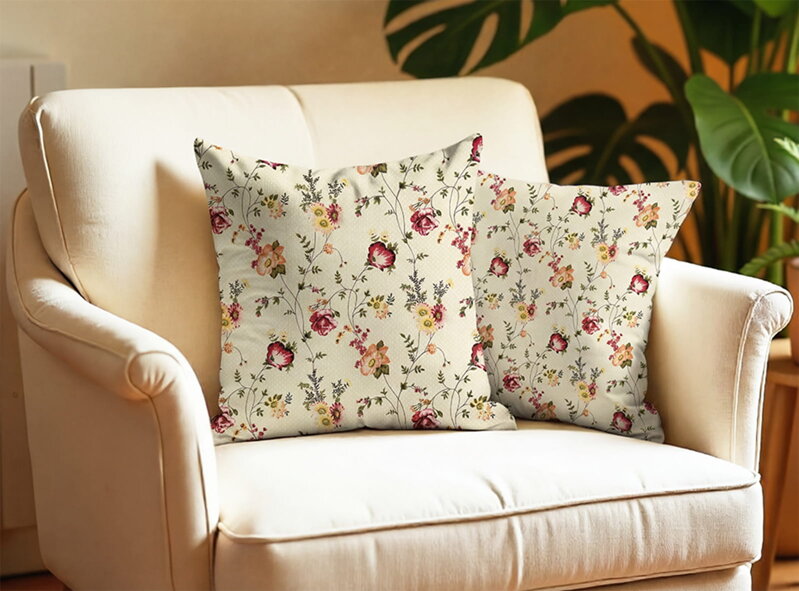 Obliečka na vankúš ROZKVITNUTÁ LÚKA Red | 2ks