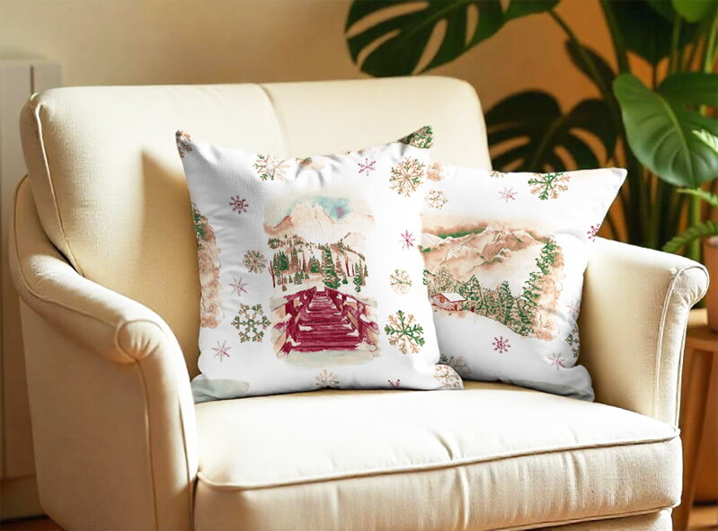 2 set flanelových obliečok PIENINY Bordo