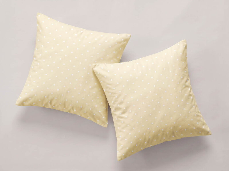 2 set obliečok na vankúš DOTS Yellow