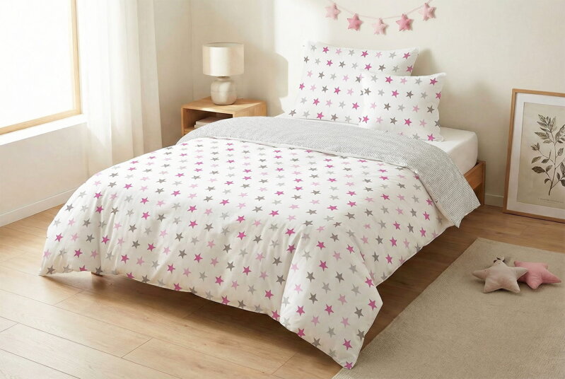 Obliečky MLIEČNA DRÁHA Ružová