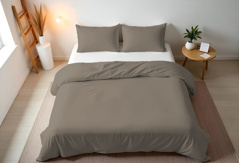 Obliečky SATÉN UNI Taupe