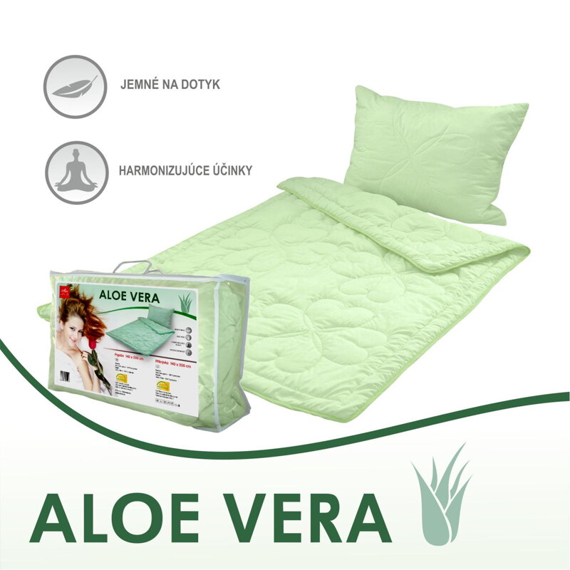 Set paplóna a vankúša ALOE VERA Green Set paplóna a vankúša ALOE VERA Green