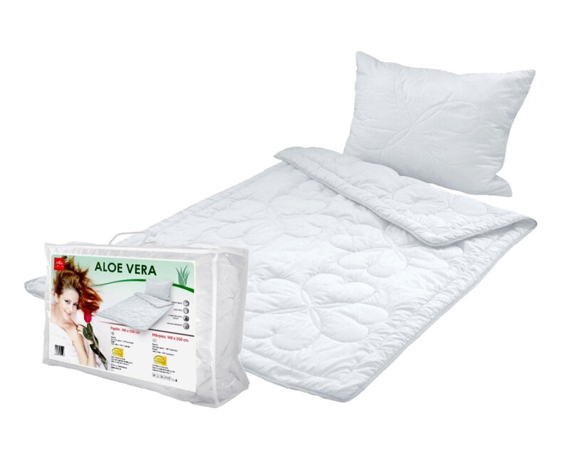 Set paplóna a vankúša ALOE VERA White Set paplóna a vankúša ALOE VERA White