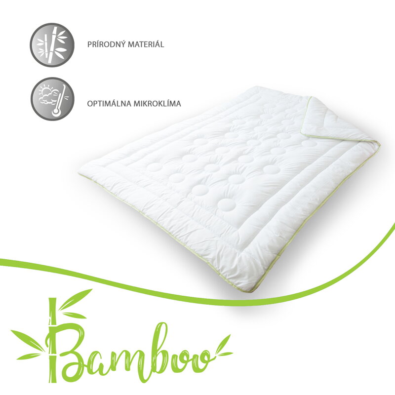 Prírodný bambusový paplón Áčko Bamboo | 140x200 Prírodný bambusový paplón Áčko Bamboo | 140x200