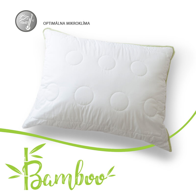 Prírodný vankúš Áčko Bamboo | 70x90 Prírodný vankúš Áčko Bamboo | 70x90