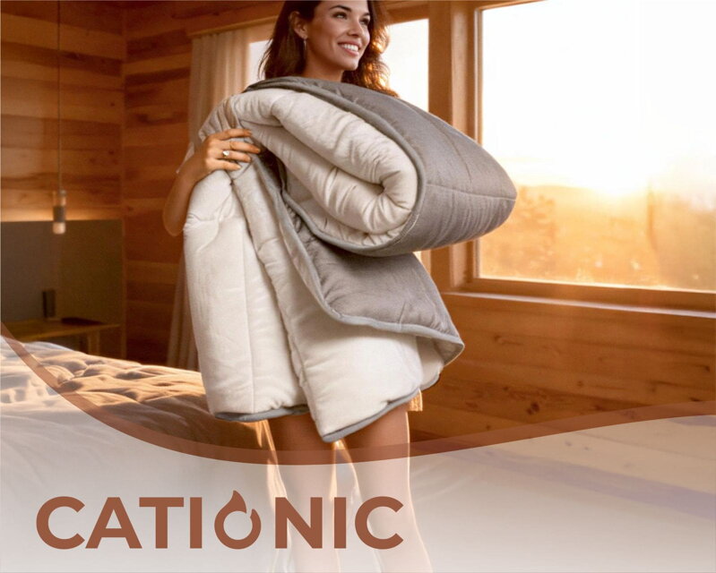 Paplón s 2 hrejivosťami CATIONIC Velvet Grey