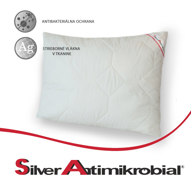 Certifikovaný antialergický vankúš Silver Antimikrobial®