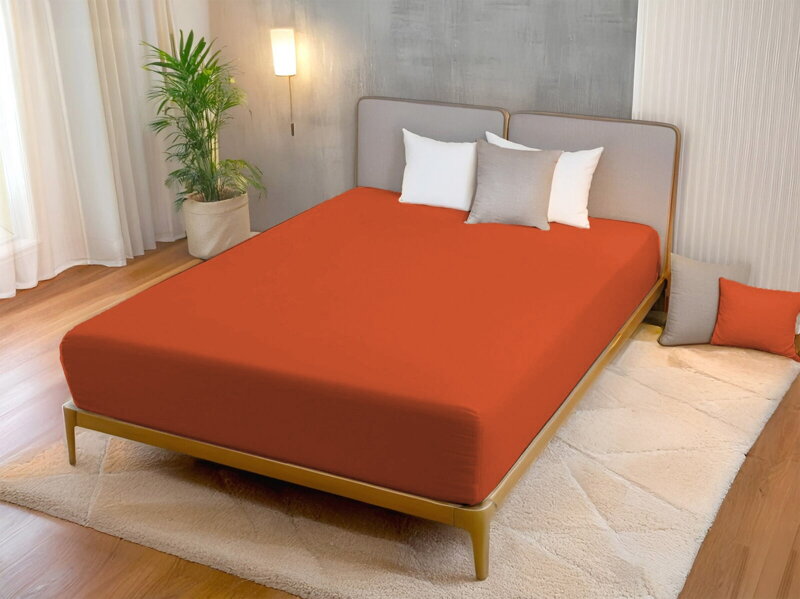 Plachta SUPER STRETCH Jersey Mrkvová