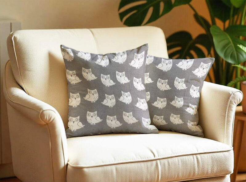 2 set obliečok na vankúš SOVIAK BUBO Šedá 2 set obliečok na vankúš SOVIAK BUBO Šedá