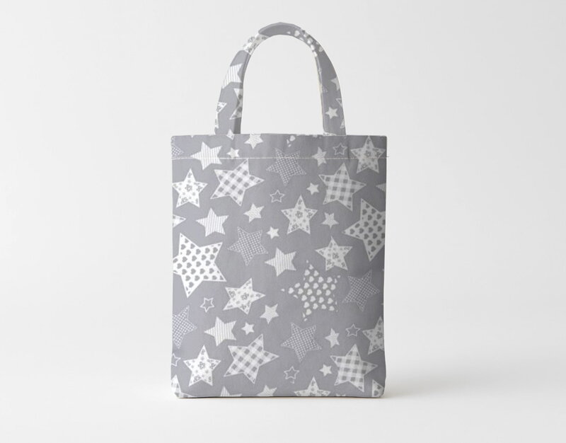 EKO plátená taška SUPERSTARS Šedá