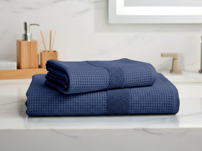 2 Sada uterák a osuška WAFFE Insignia Blue