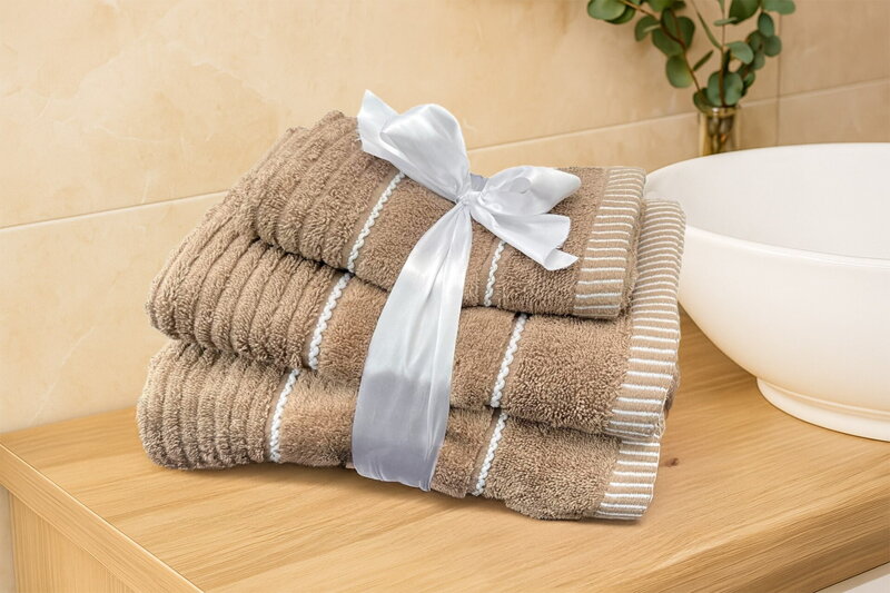 3 Sada uterákov a osušky ATÉNY Mocca