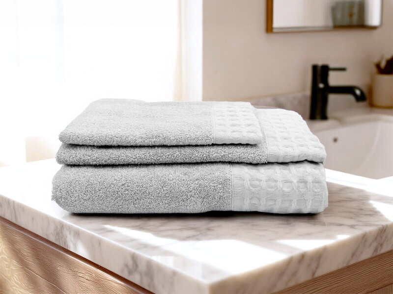 3 Sada uterákov a osušky SIENA Silver