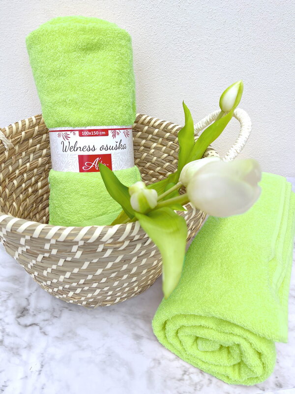 Plážová osuška Light green
