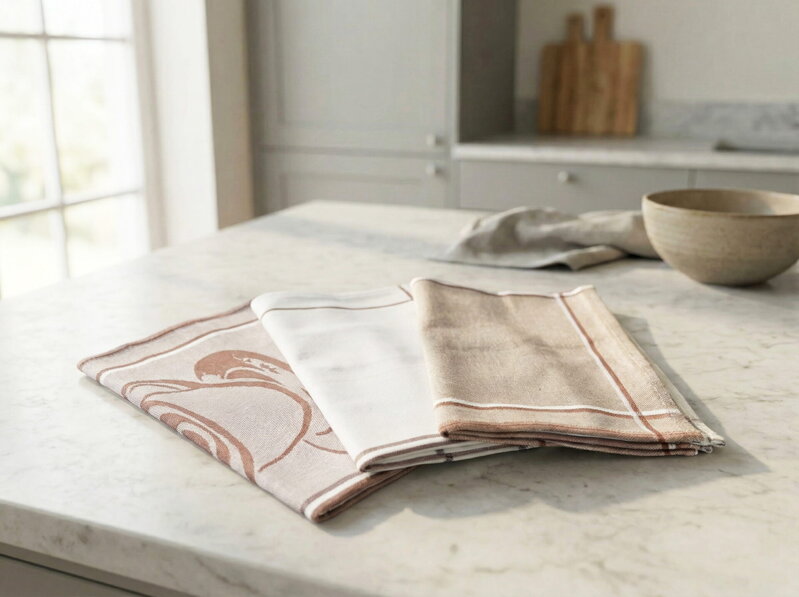 Sada 3ks | Utierky z egyptskej bavlny ZINA Latte