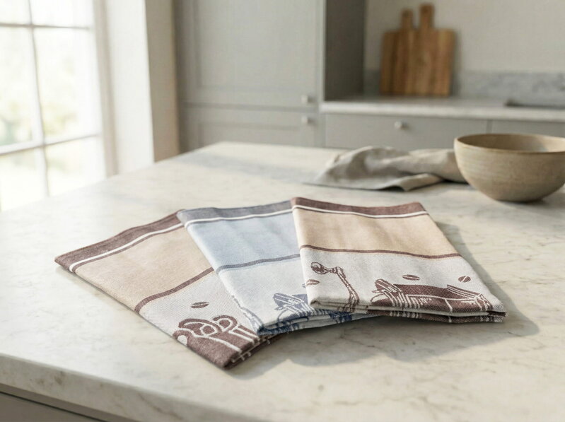 Sada 3ks | Utierky z egyptskej bavlny ZINA Ristretto