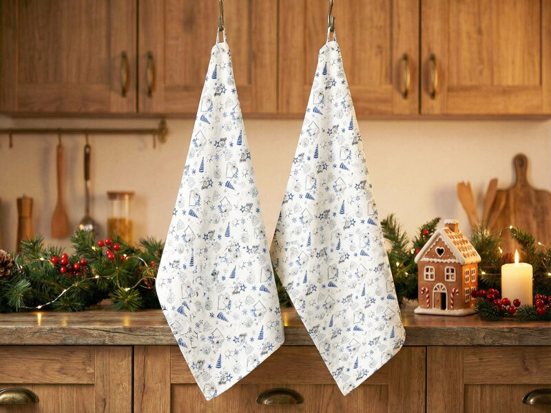 2-set utierok PANAMA KITCHEN TOWEL - Vianočná noc
